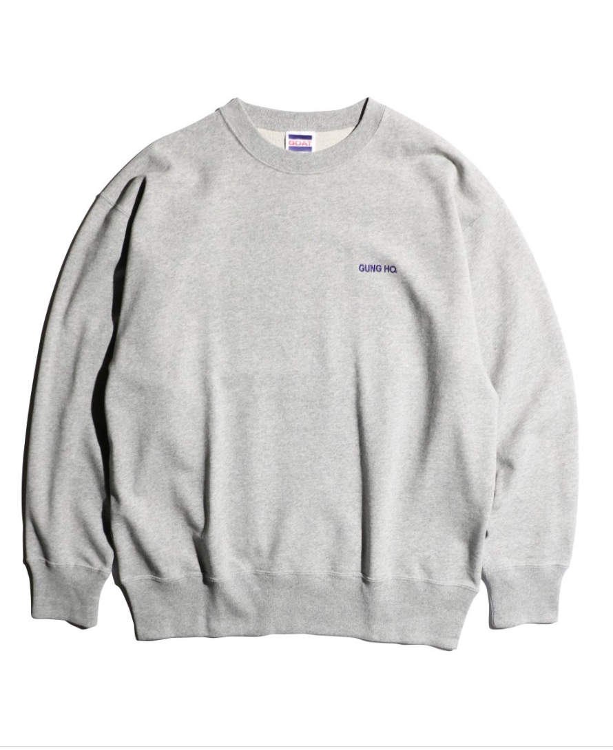 GUNG HO / EMB CREW NECK SWEAT