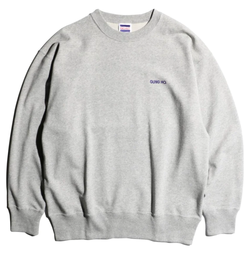 GUNG HO / EMB CREW NECK SWEAT