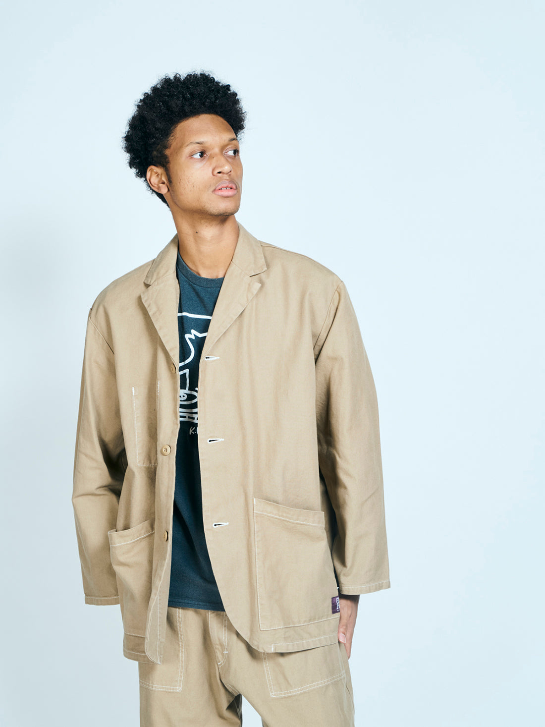 GUNG HO / NOTCH COLLER JACKET COTTON DUCK