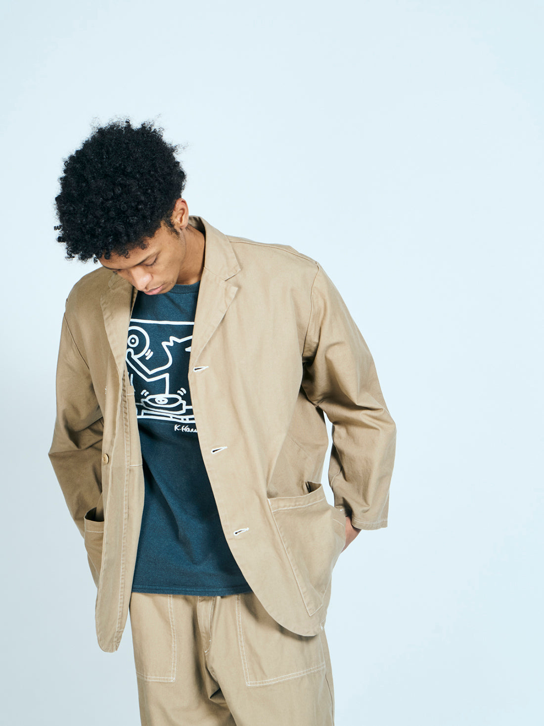 GUNG HO / NOTCH COLLER JACKET COTTON DUCK