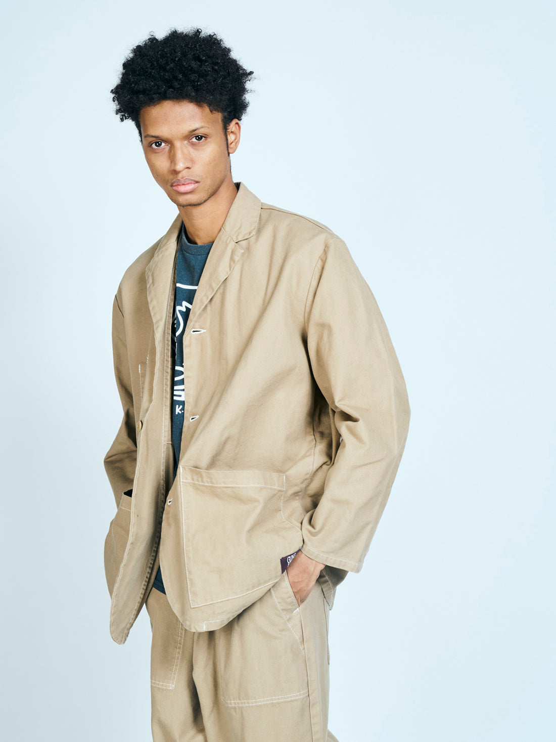 GUNG HO / NOTCH COLLER JACKET COTTON DUCK