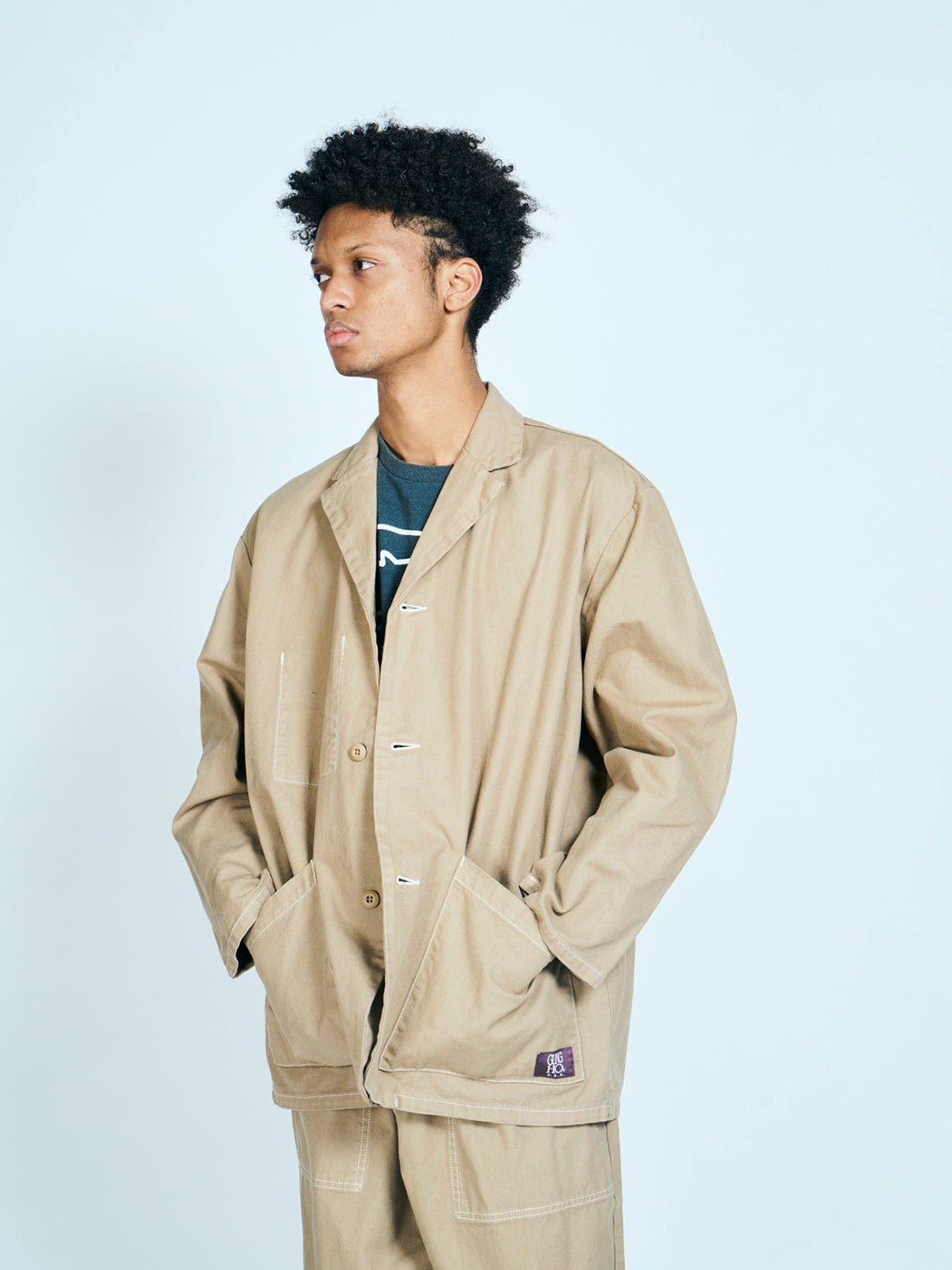 GUNG HO / NOTCH COLLER JACKET COTTON DUCK