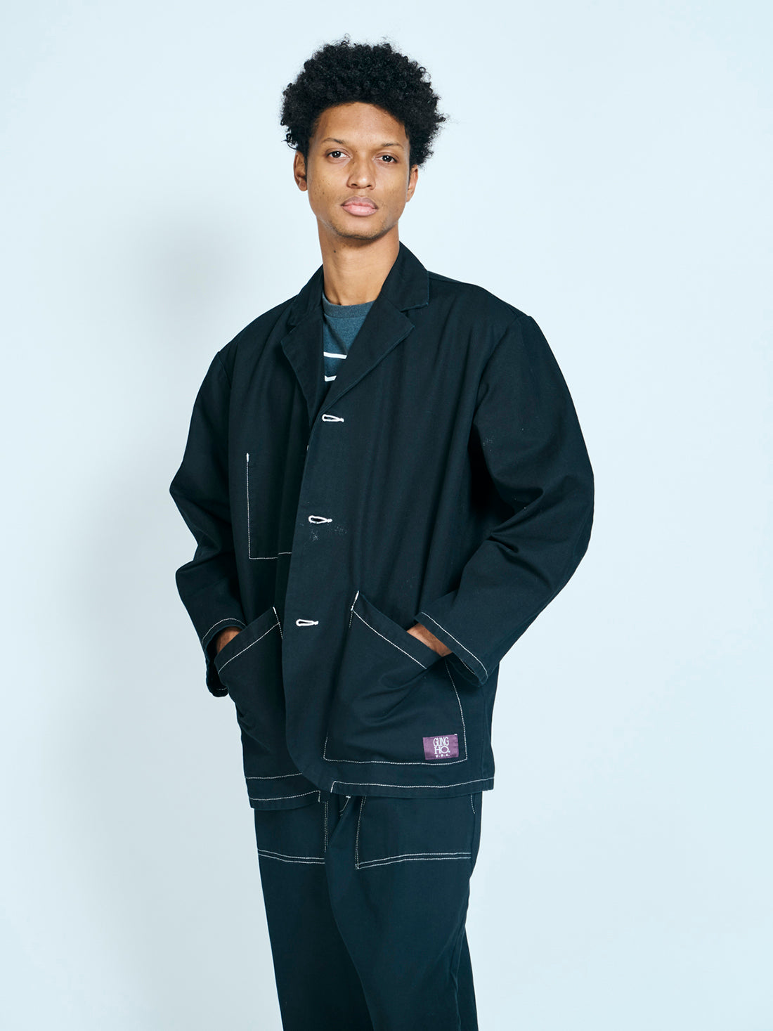 GUNG HO / NOTCH COLLER JACKET COTTON DUCK