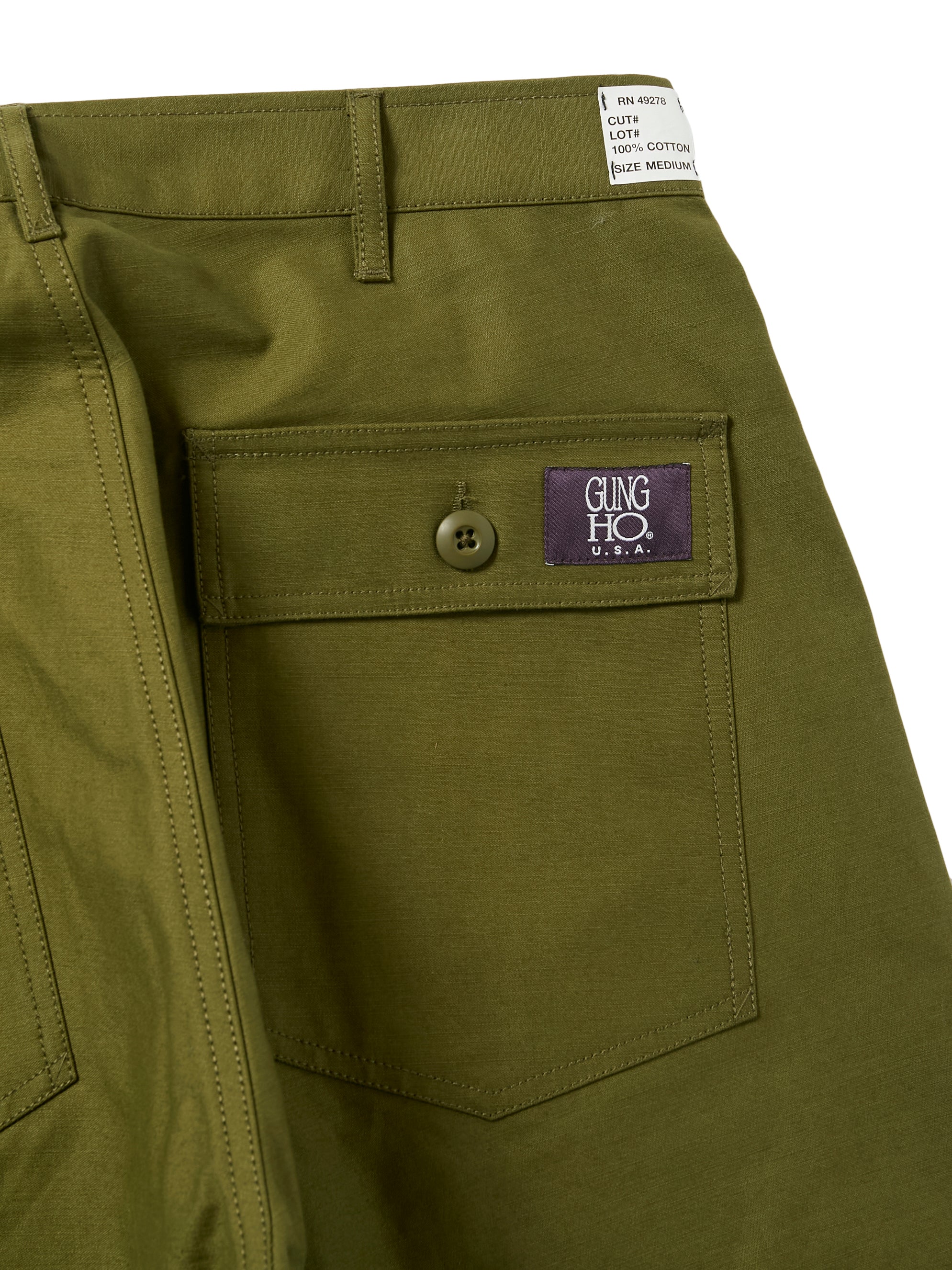 GUNG HO / 4POCKET WIDE FATIGUE TROUSER – GUNG HO 